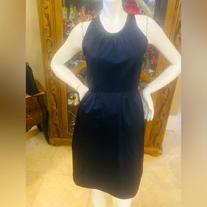 Shannon McLean Navy Blue Sleeveless Sheath Dress